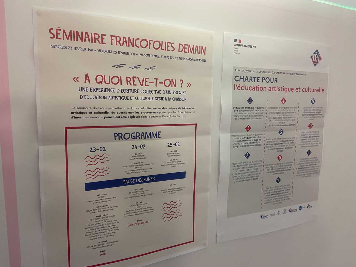 Séminaire Francofolies Inseac