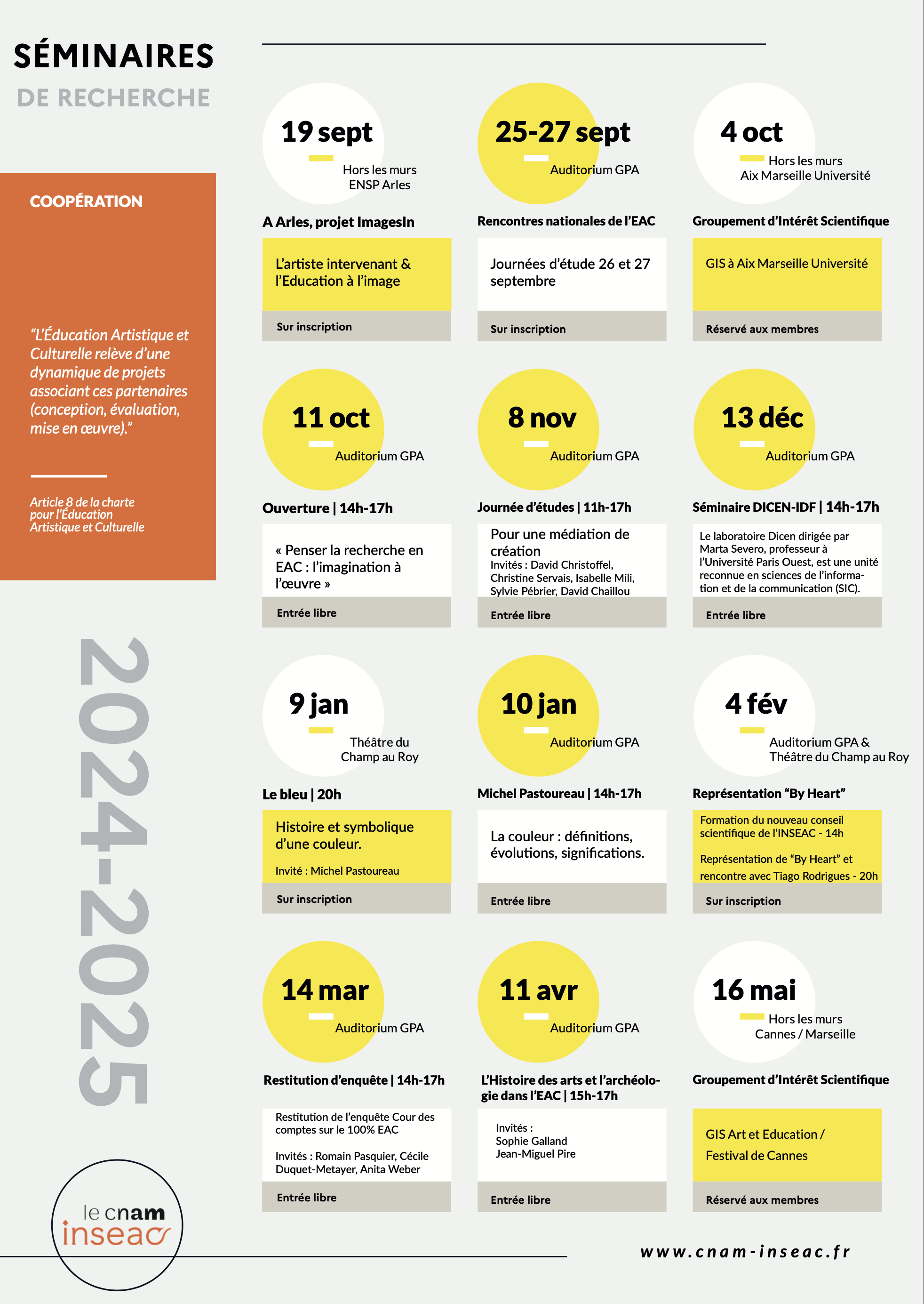 Programme séminaires 2024-2025